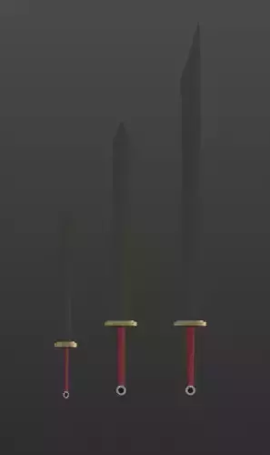 LowPolySword Pack Free low-poly 3D model