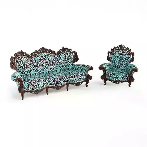 Antique Couch Wooden