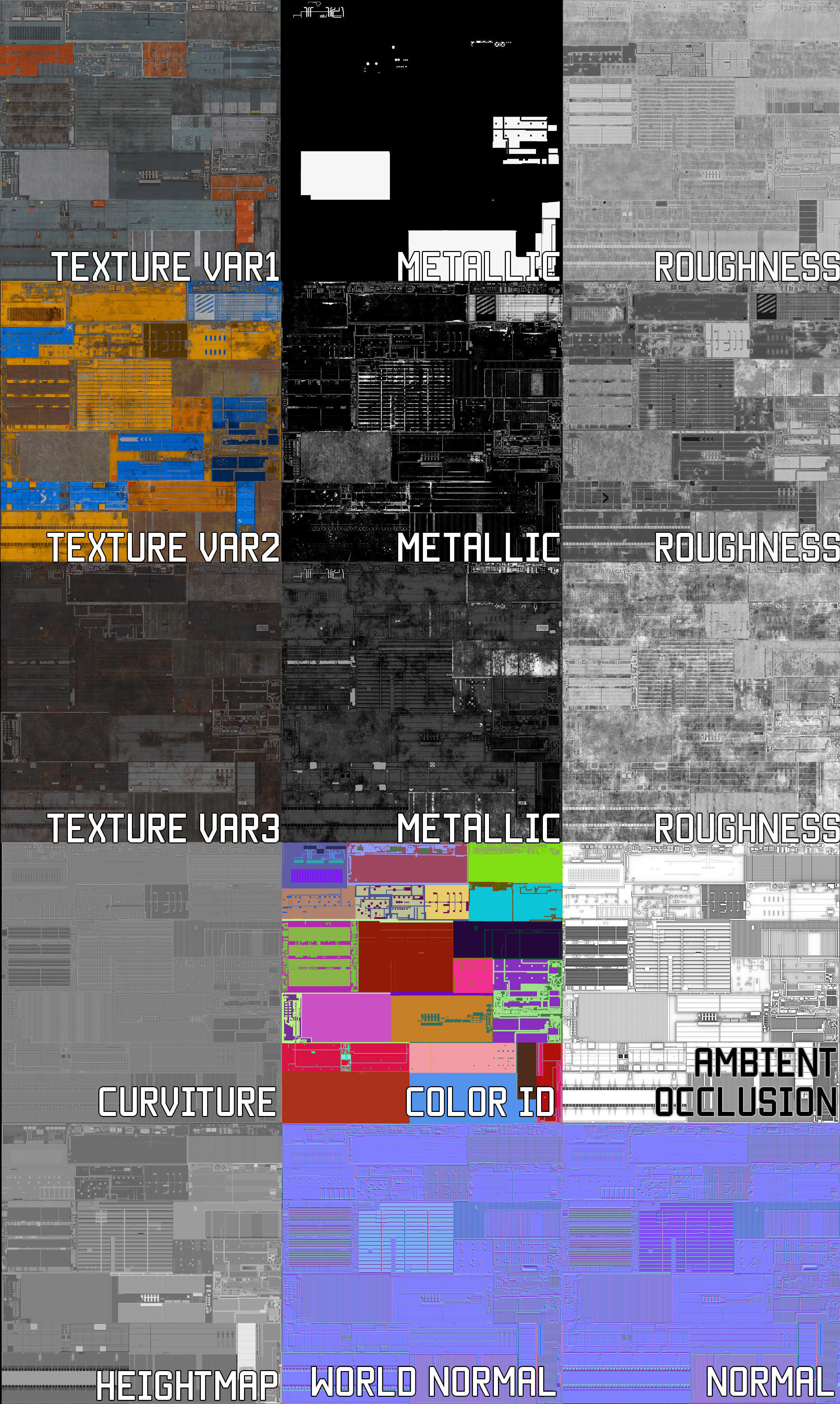 Scifi Wall Panel Texture Set G Texture Texture_13