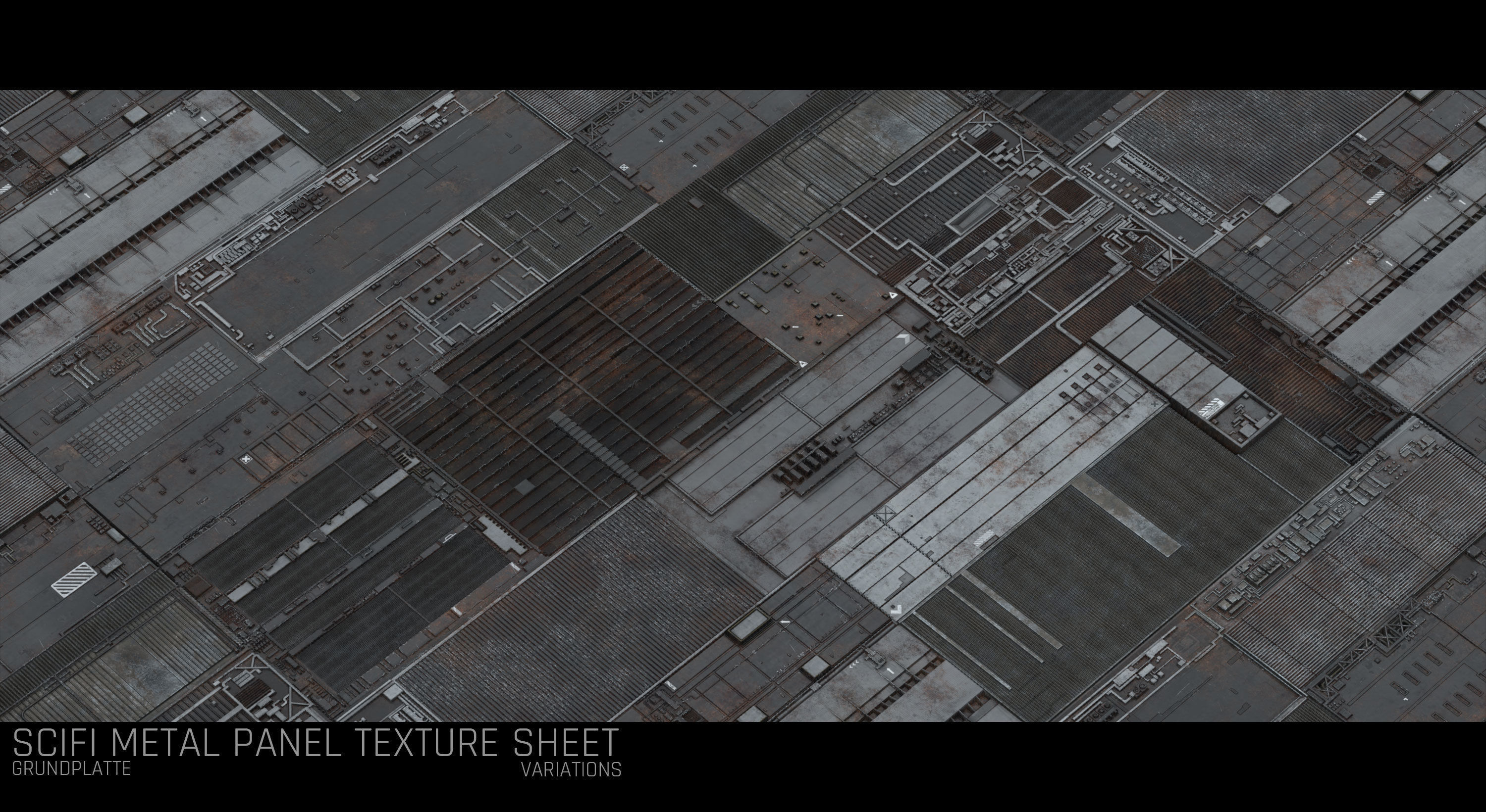 Scifi Wall Panel Texture Set G Texture Texture_12