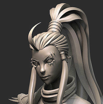 Stylized character Ventriss - Deathverse for 3d pronting STL 3D print model_5