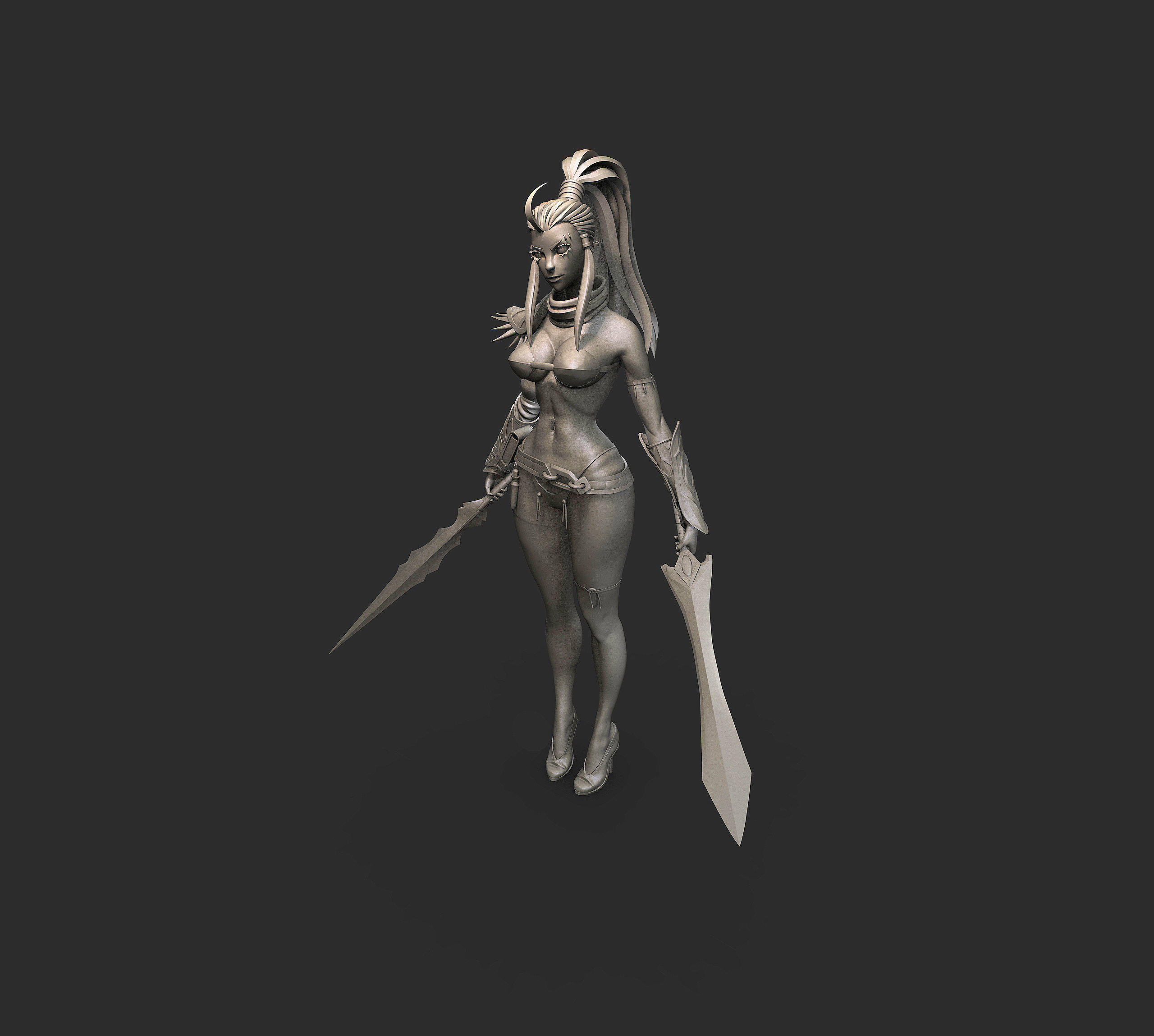 Stylized character Ventriss - Deathverse for 3d pronting STL 3D print model_4