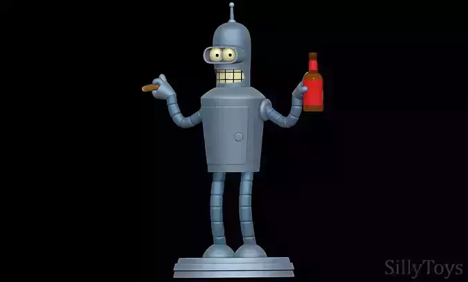 Bender Bending Rodriguez - Futurama 3D print model