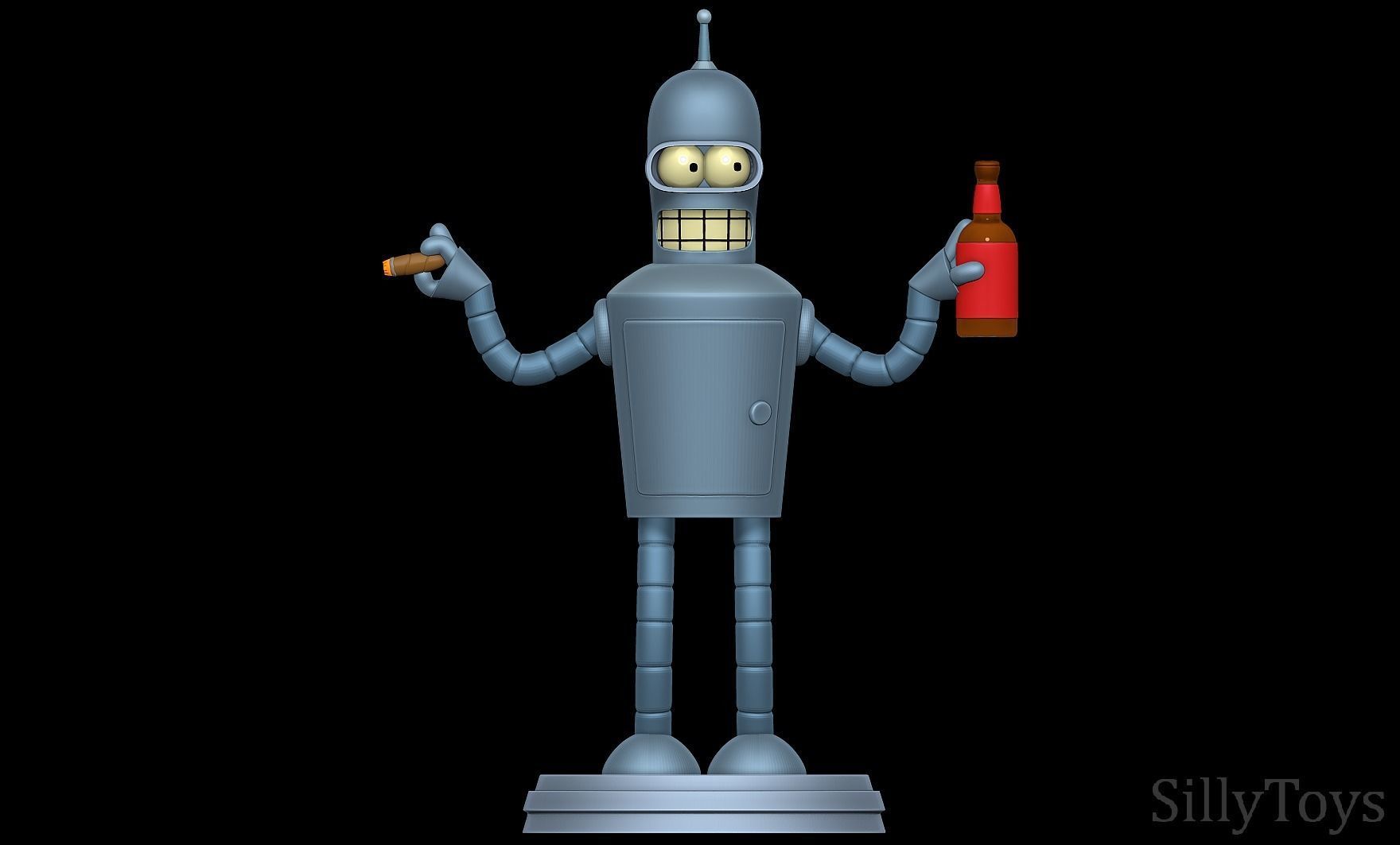Bender Bending Rodriguez - Futurama 3D print model_1