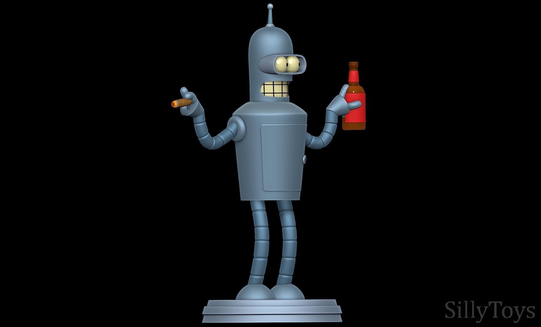 Bender Bending Rodriguez - Futurama 3D print model_2