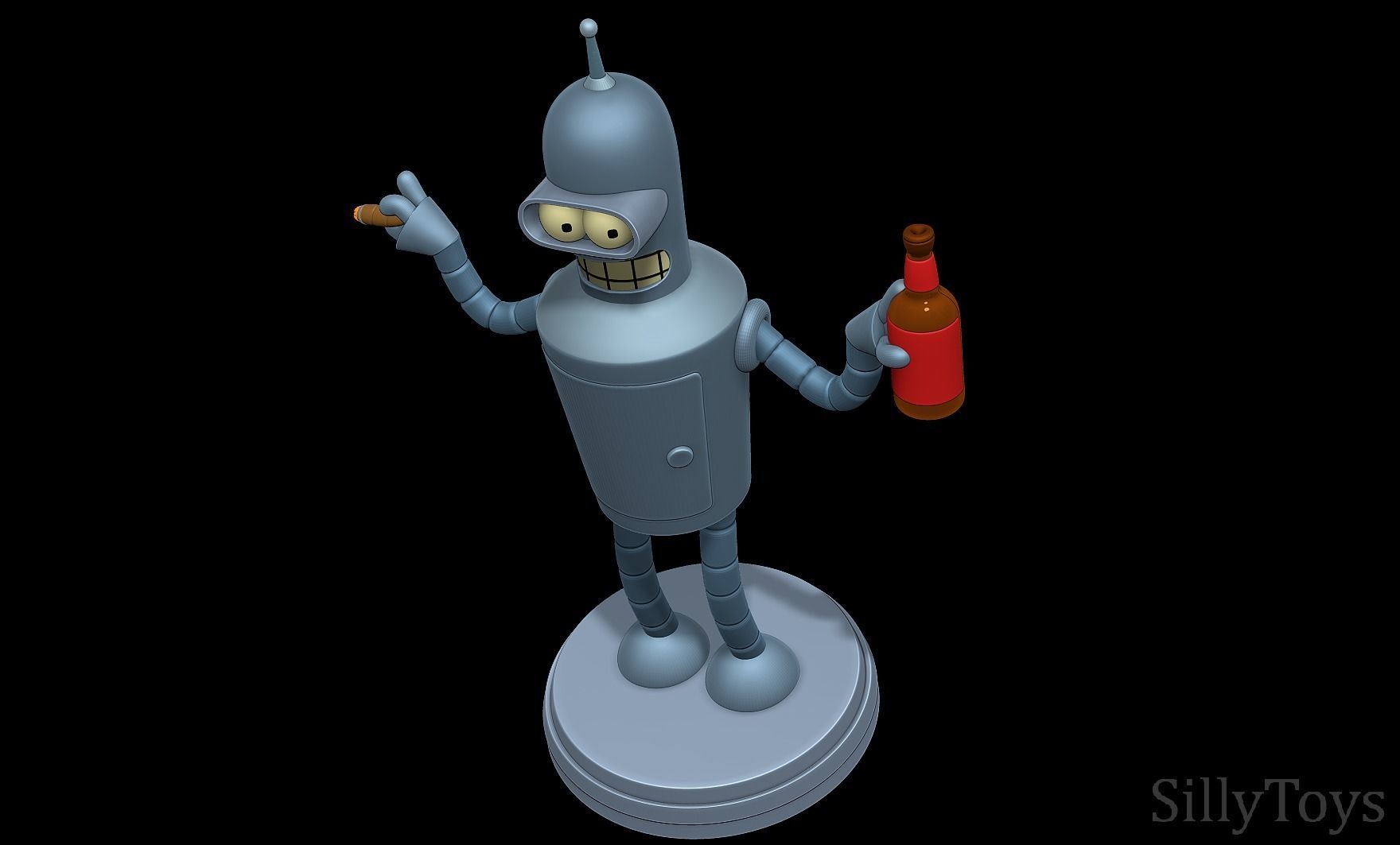 Bender Bending Rodriguez - Futurama 3D print model_5