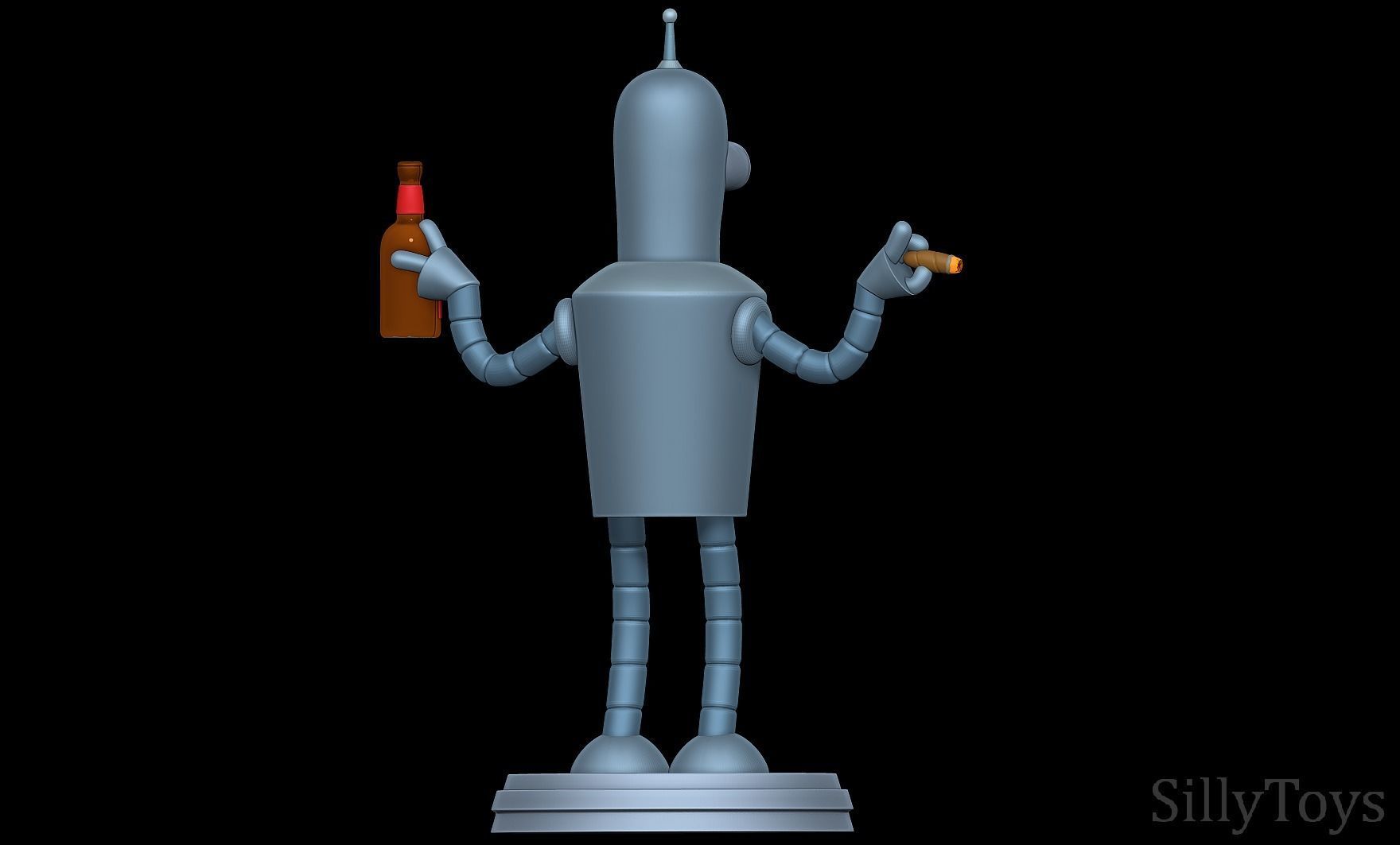 Bender Bending Rodriguez - Futurama 3D print model_4