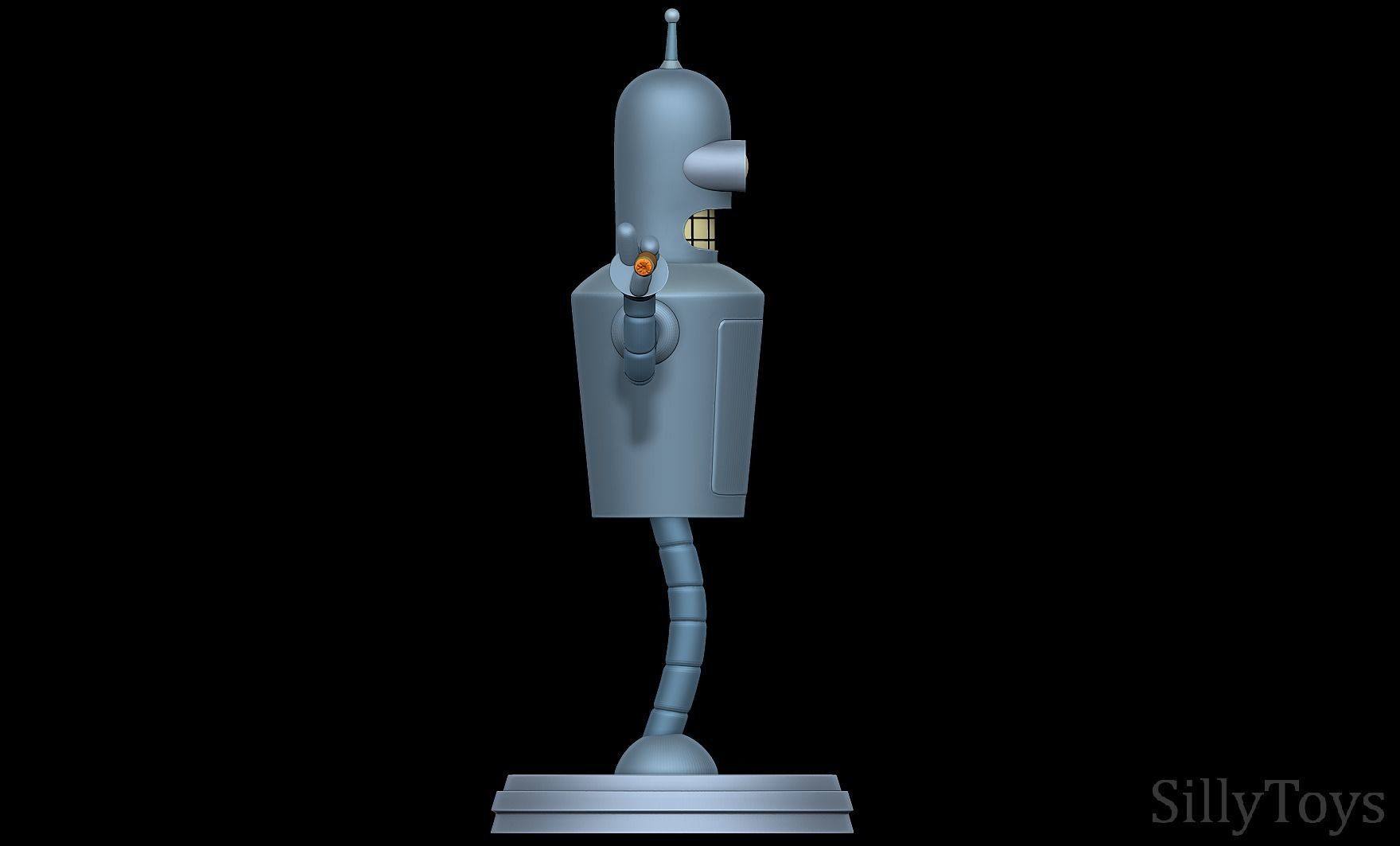 Bender Bending Rodriguez - Futurama 3D print model_3