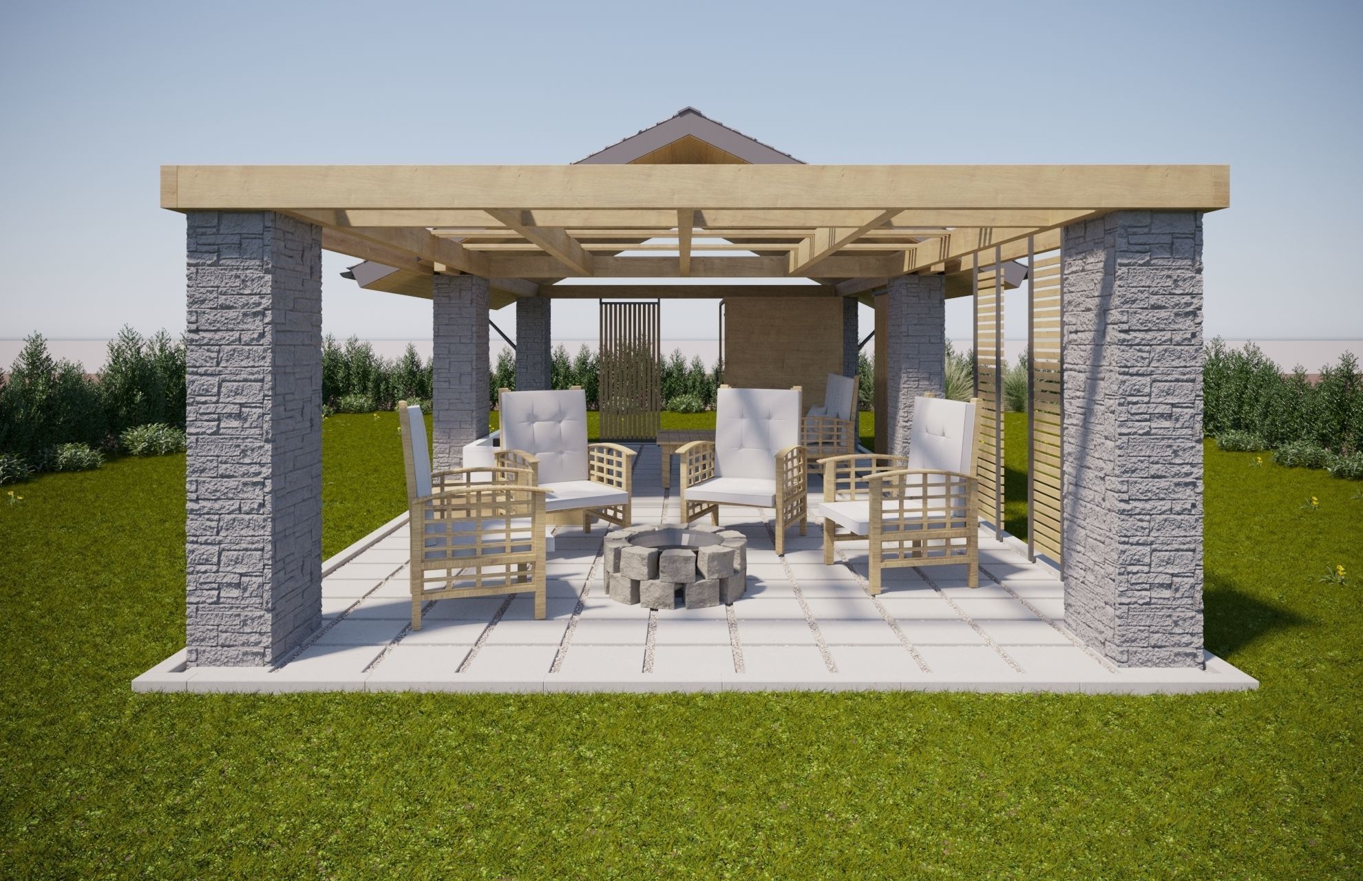 GARDEN ALCOVE 3D model_3