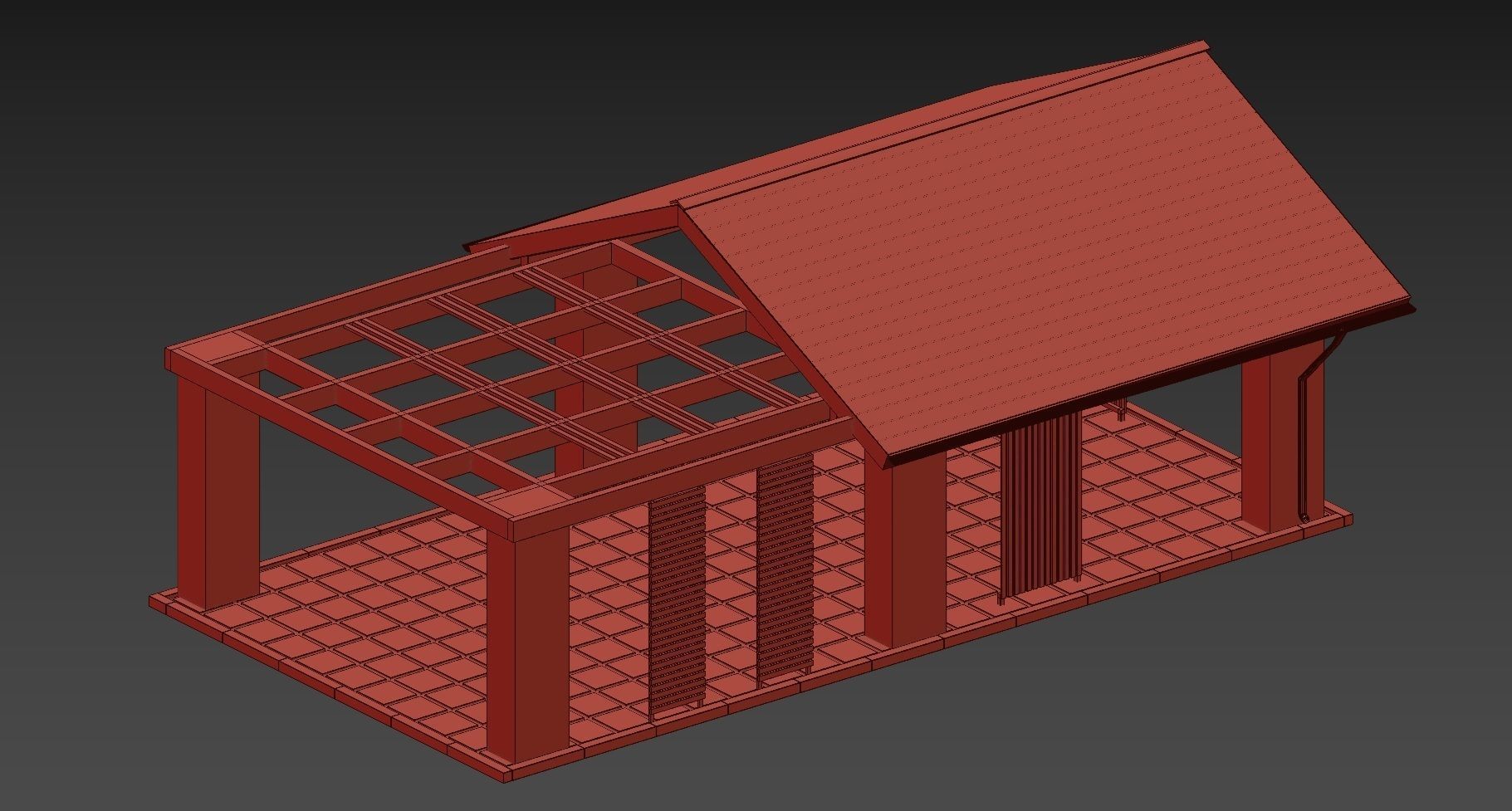 GARDEN ALCOVE 3D model_6