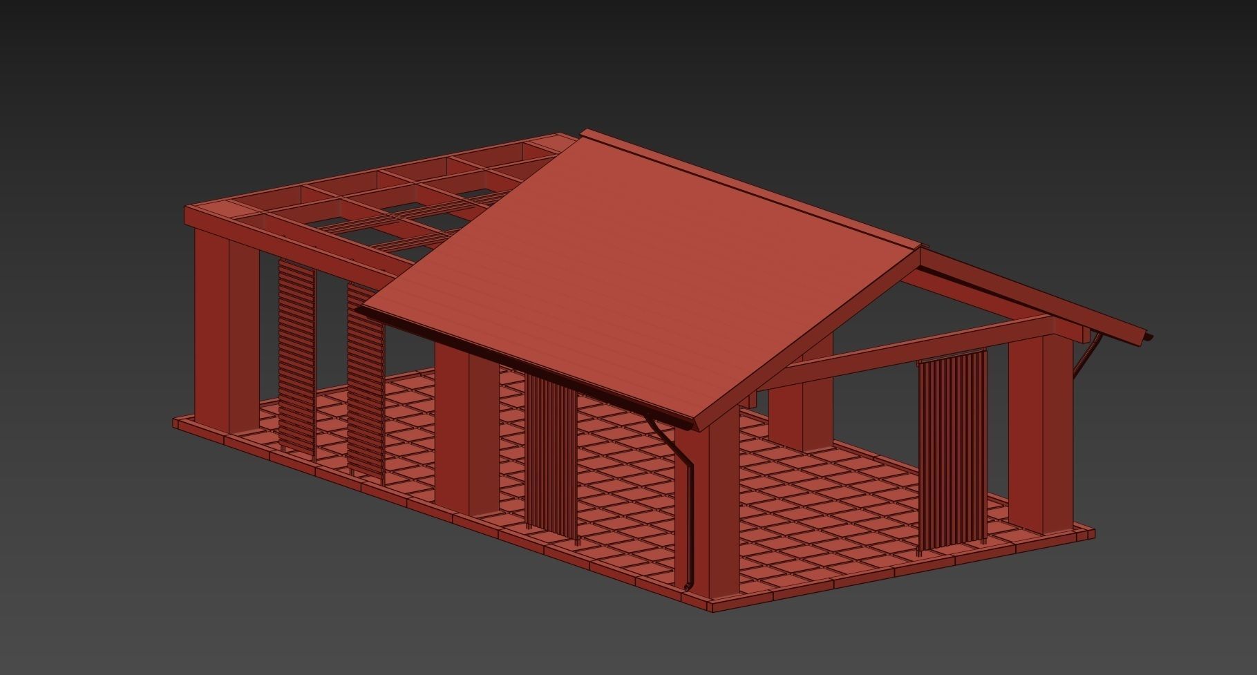 GARDEN ALCOVE 3D model_7