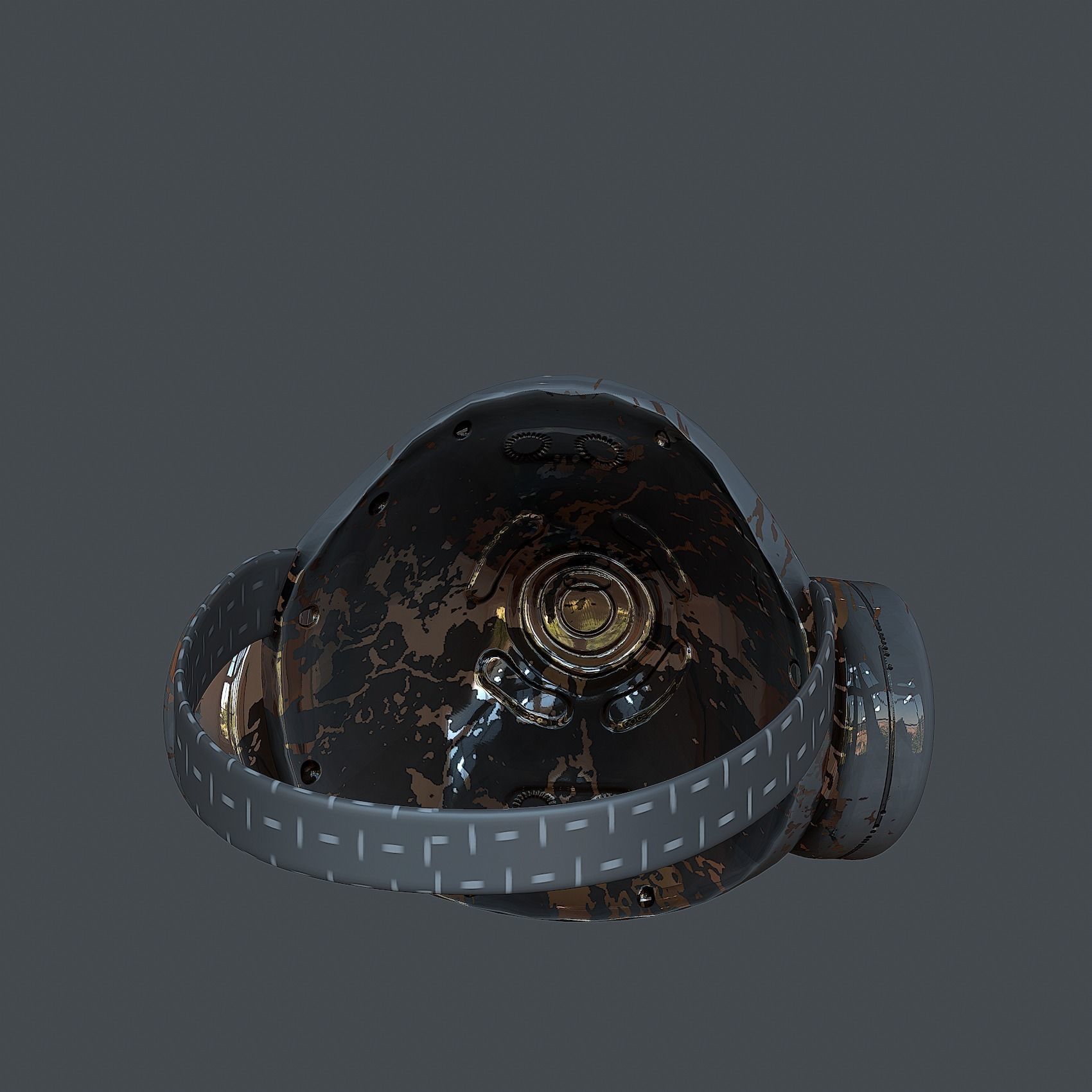 Helmet gas mask scifi military combat Low-poly Low-poly 3D model_6