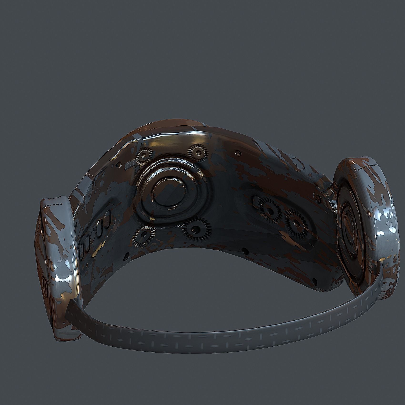 Helmet gas mask scifi military combat Low-poly 3D Low-poly 3D model_5