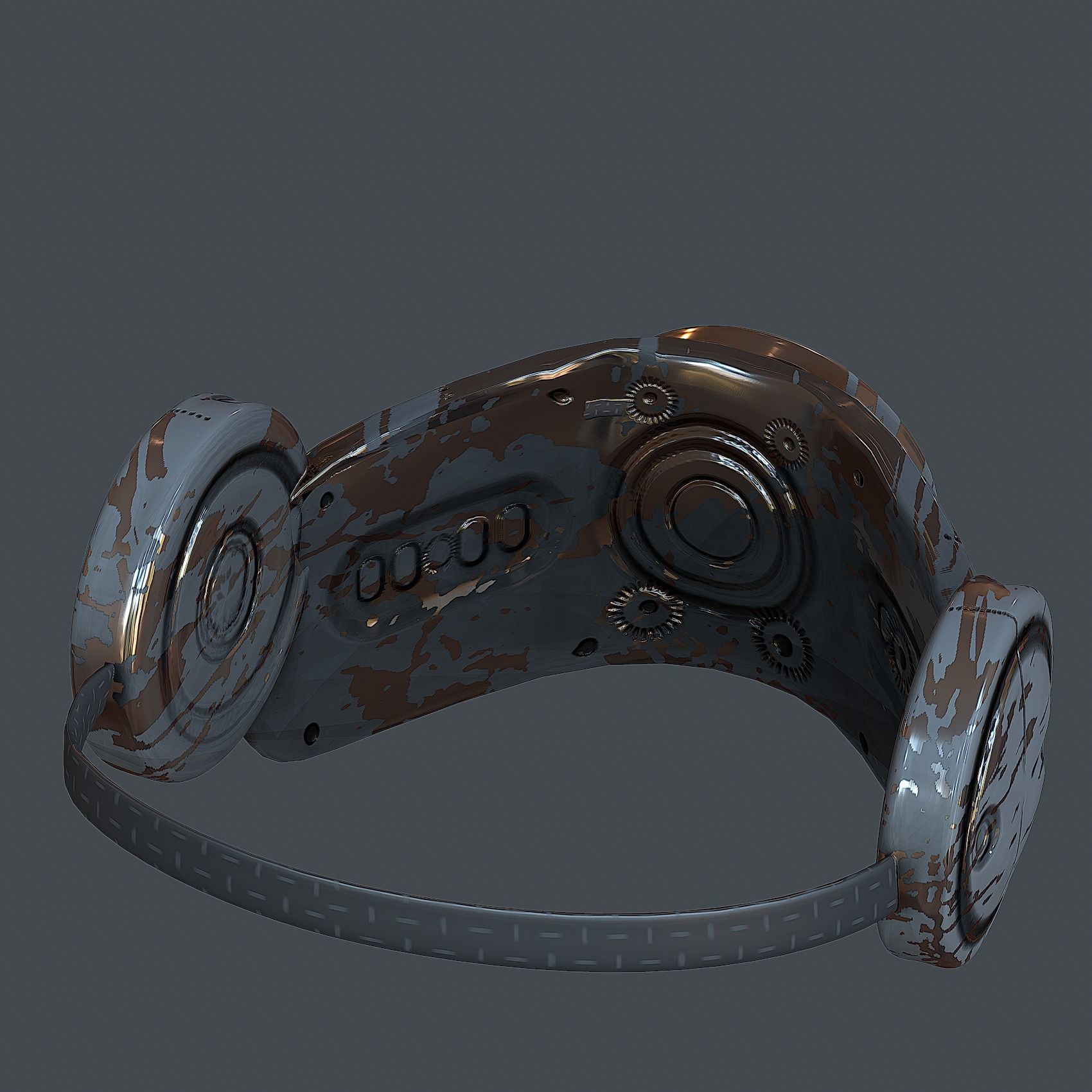 Helmet gas mask scifi military combat Low-poly 3D Low-poly 3D model_6