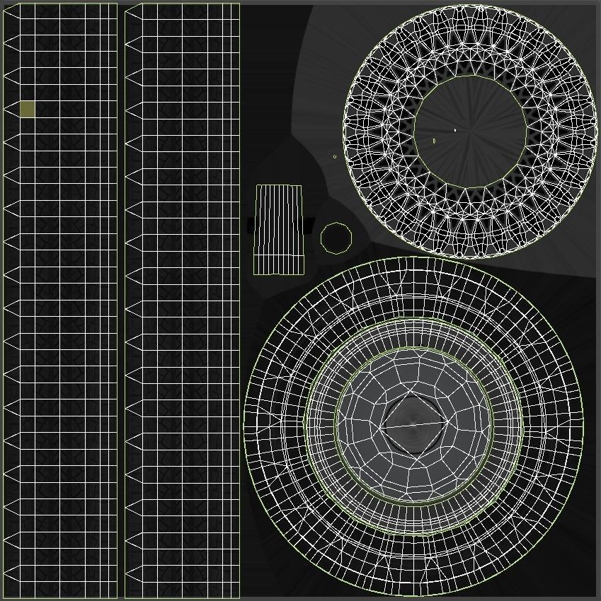 Sedan wheel PBR Low-poly 3D model_10