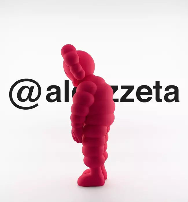 Kaws Companion x What Party Textured Low-poly 3D model_25