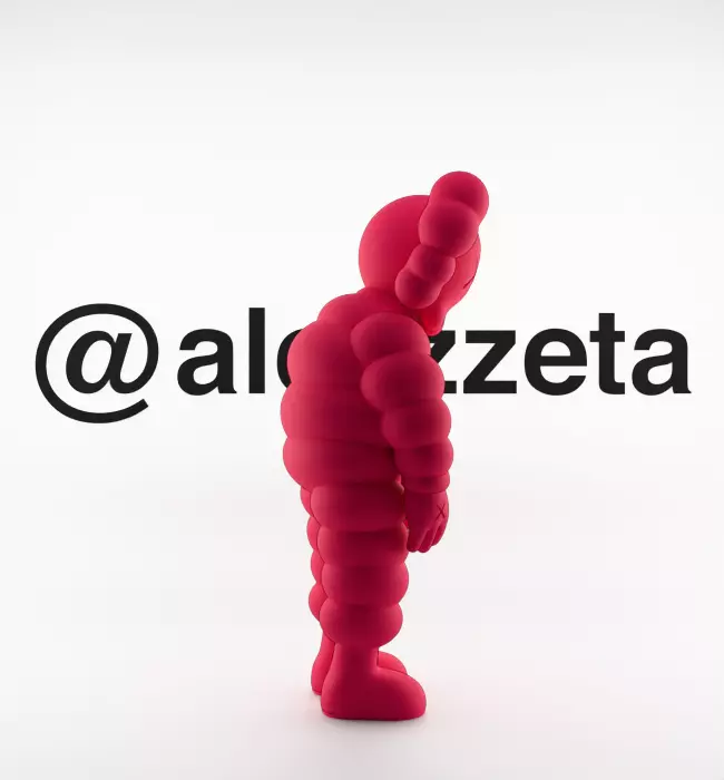 Kaws Companion x What Party Textured Low-poly 3D model_33