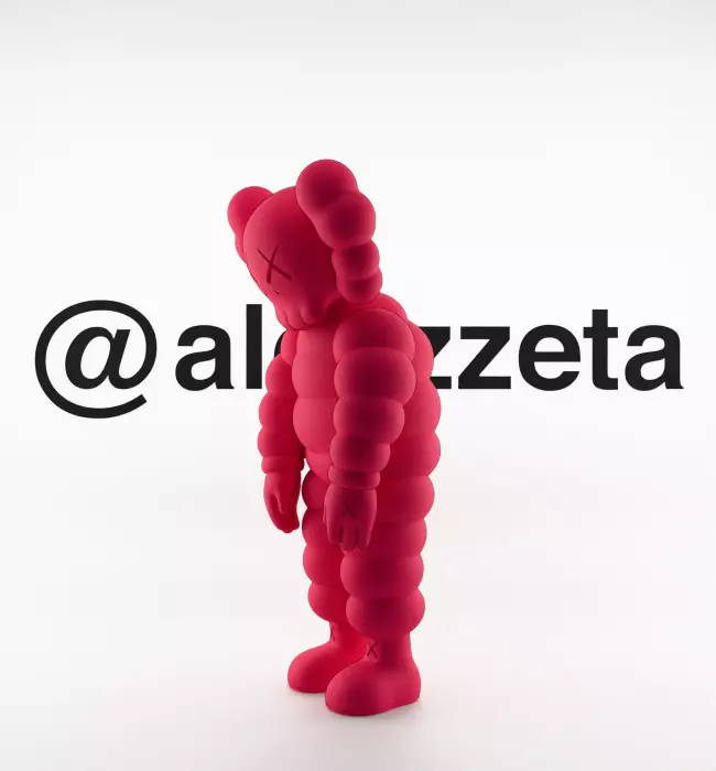 Kaws Companion x What Party Textured Low-poly 3D model_23