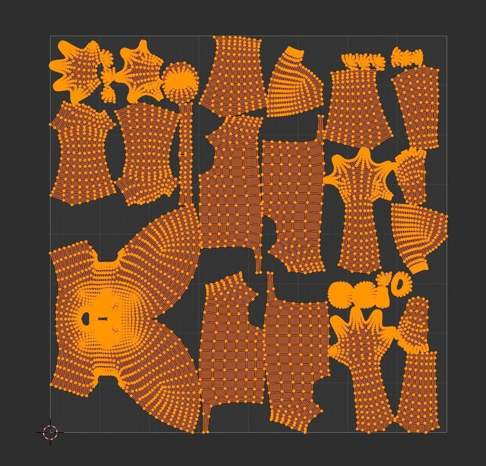 Happy Boy Trio Low-poly 3D model_9