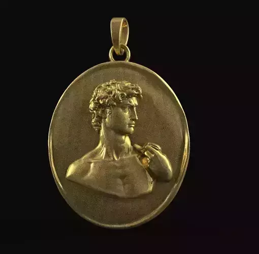 David Statue Pendant 3D print model