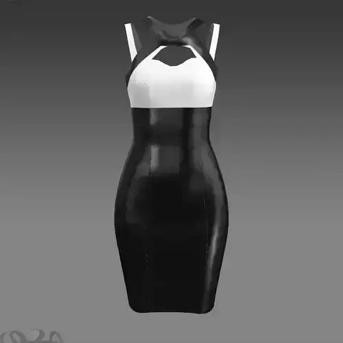 DRESS BLACK LEATHER  AND WHTE MATTE  