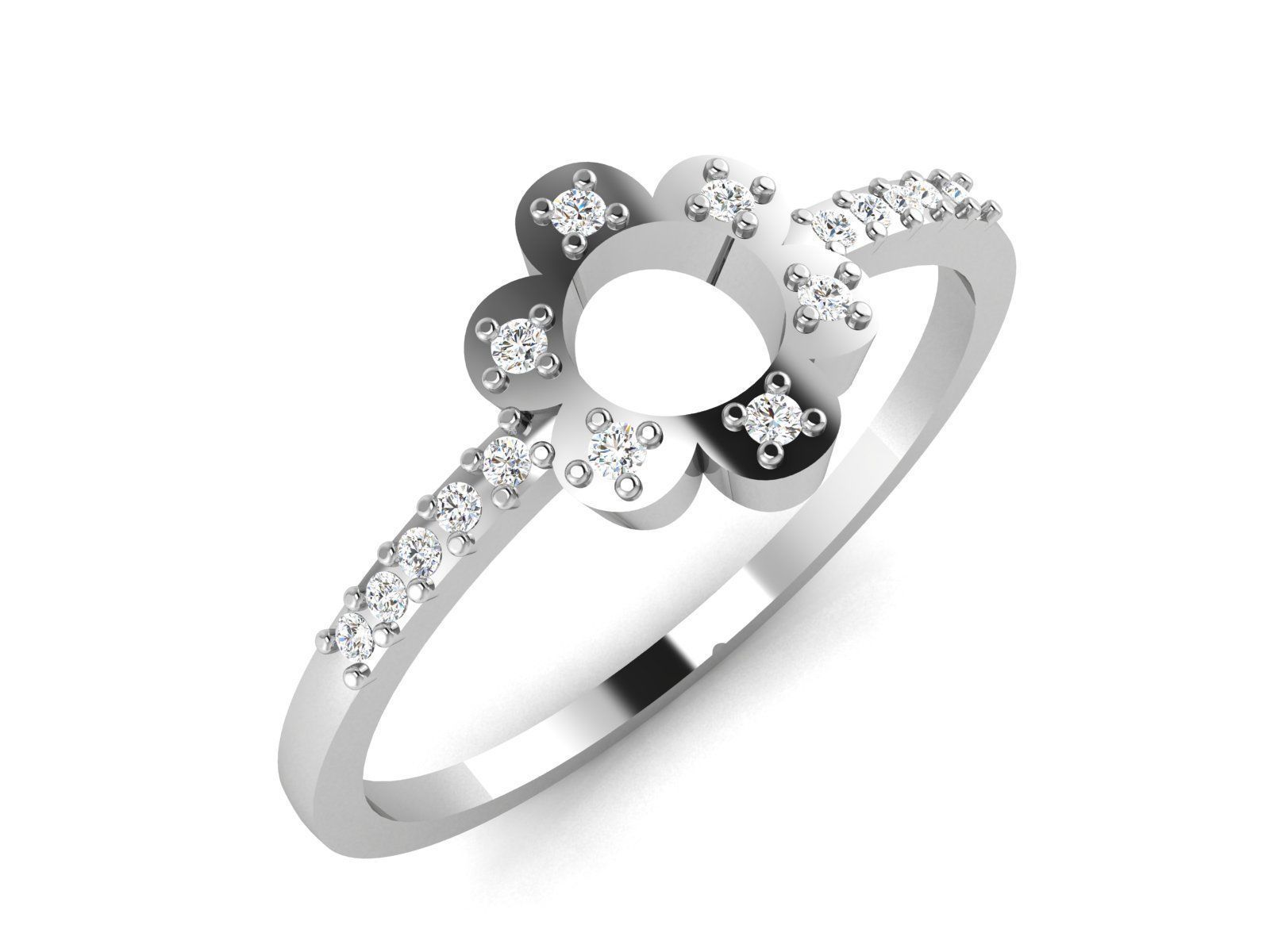 Women Ring 3D print model_2
