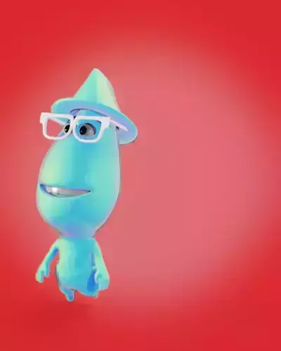 Joe Gardner Pixar Soul 3D Character 