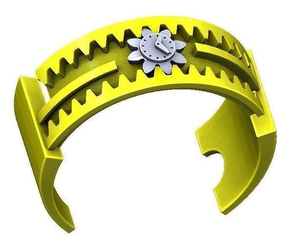 Retractable Bracelet D70 for 3d printing Free 3D print model