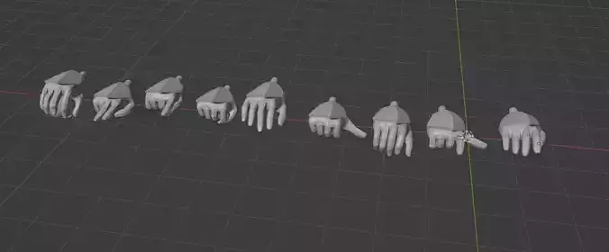 Star Wars posed hands Collection for 6in scale