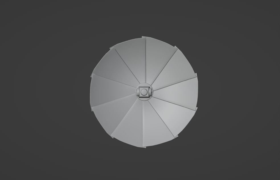 Victory Royale Umbrella Low-poly 3D model_7