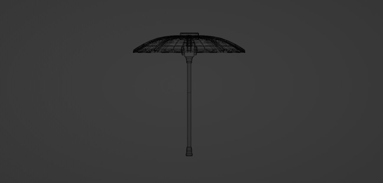 Victory Royale Umbrella Low-poly 3D model_8