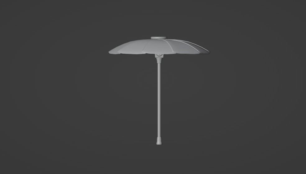 Victory Royale Umbrella Low-poly 3D model_5