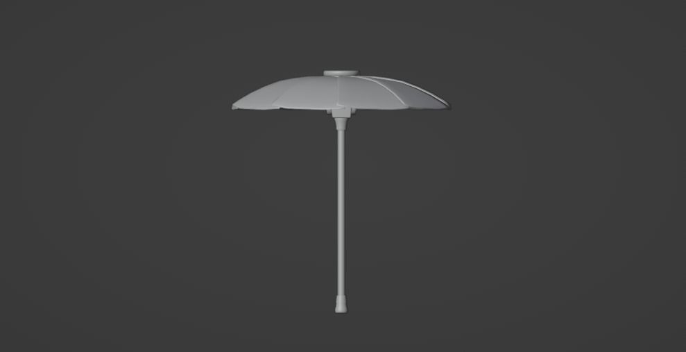 Victory Royale Umbrella Low-poly 3D model_4