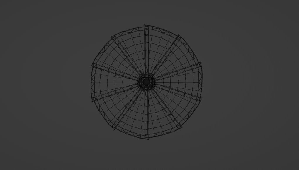 Victory Royale Umbrella Low-poly 3D model_1