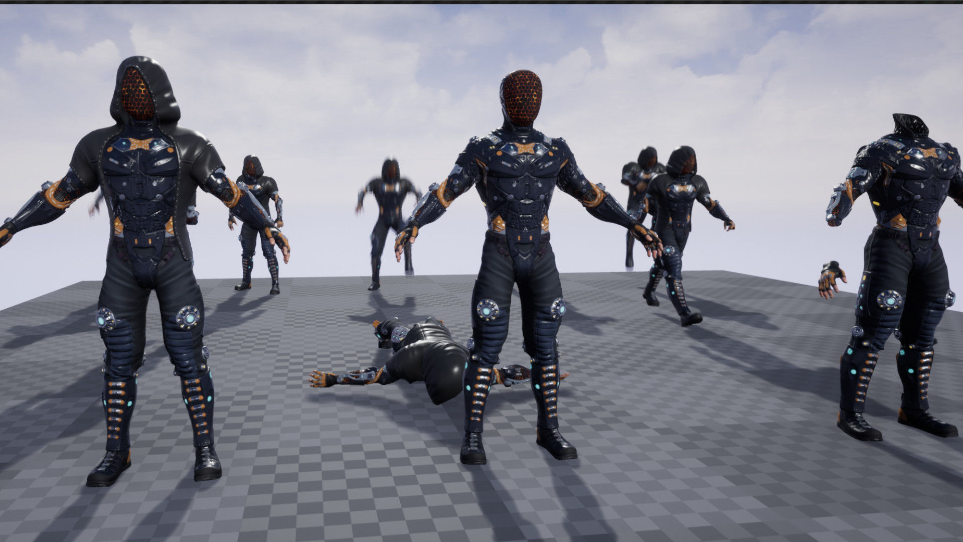 Sci-fi character 2 Low-poly 3D model_6