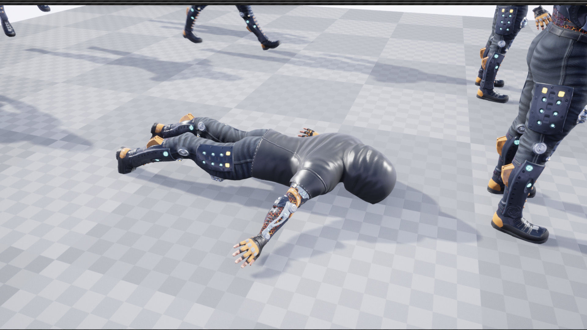 Sci-fi character 2 Low-poly 3D model_8