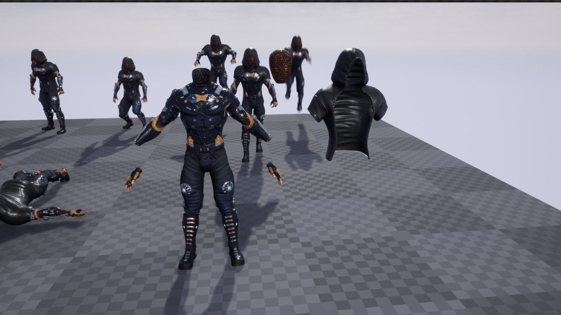 Sci-fi character 2 Low-poly 3D model_7