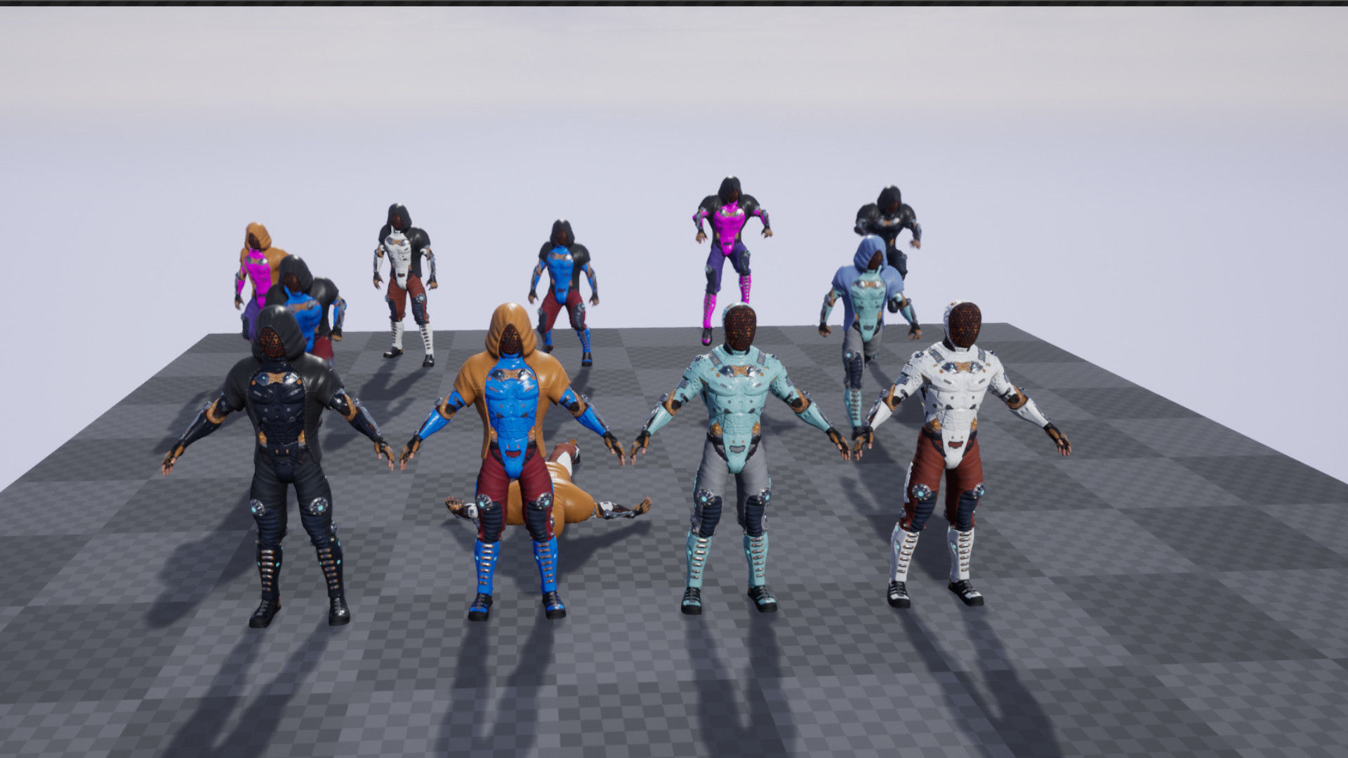 Sci-fi character 2 Low-poly 3D model_3