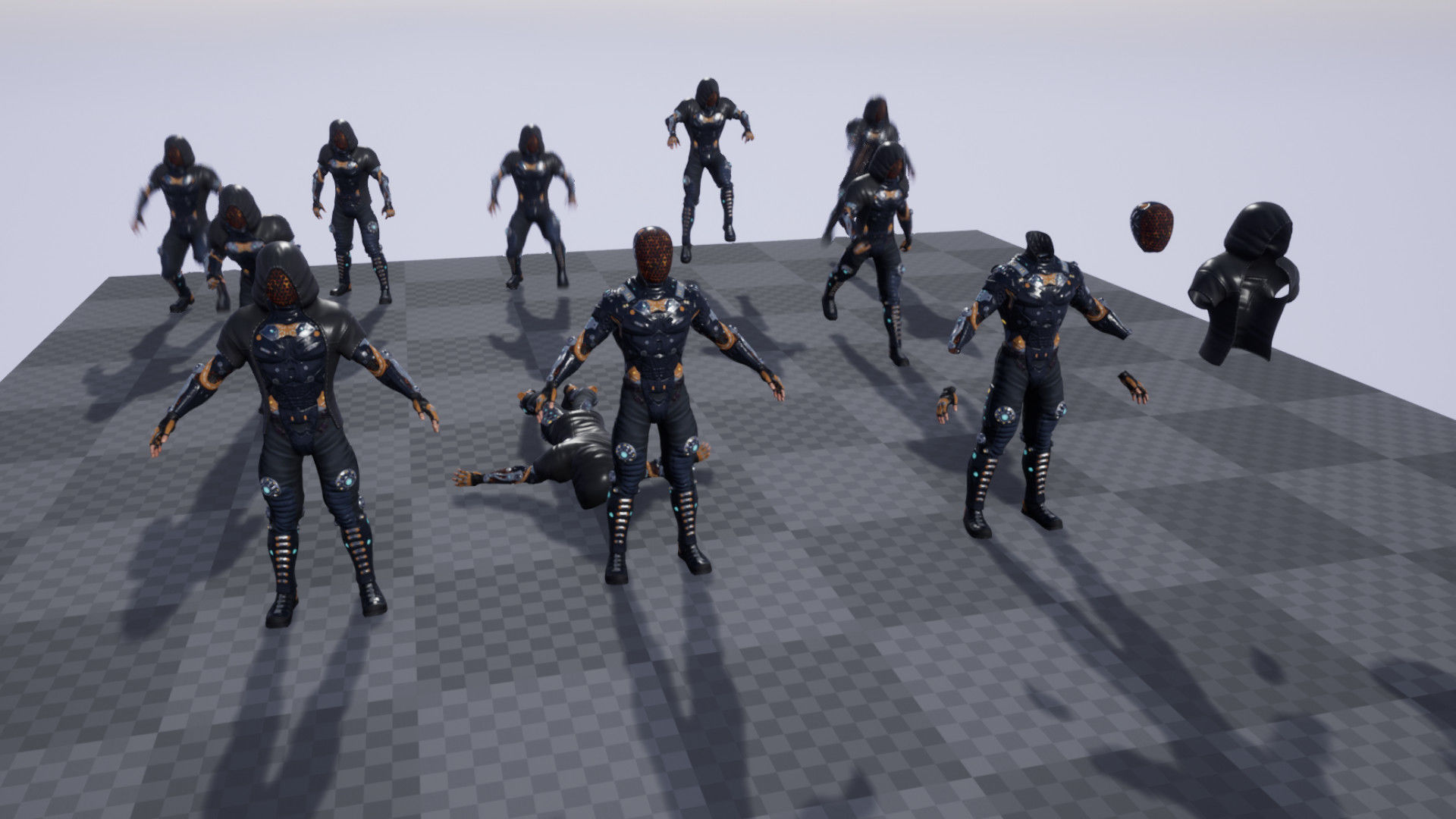 Sci-fi character 2 Low-poly 3D model_11