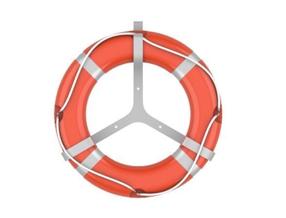 Life Ring Buoy 3D print model_3