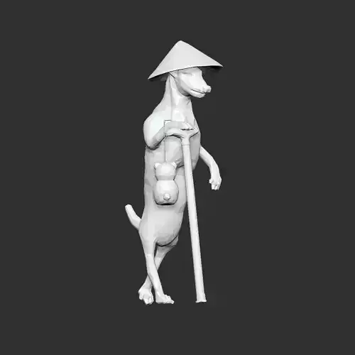 Evil spirit dog lowpoly