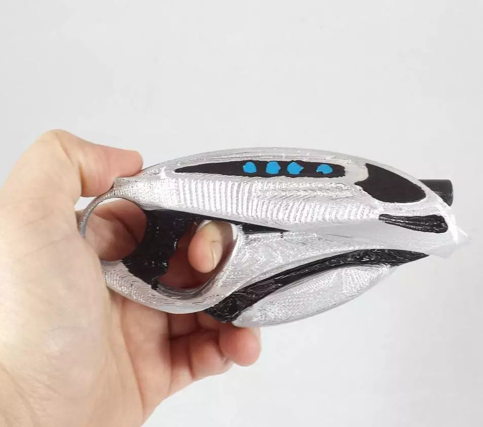 Futuristic Handgun 3d-Printable Free 3D print model