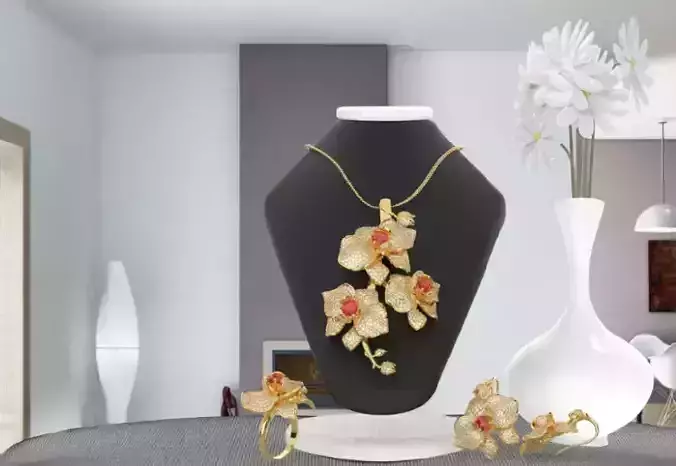 Orchid jewelry