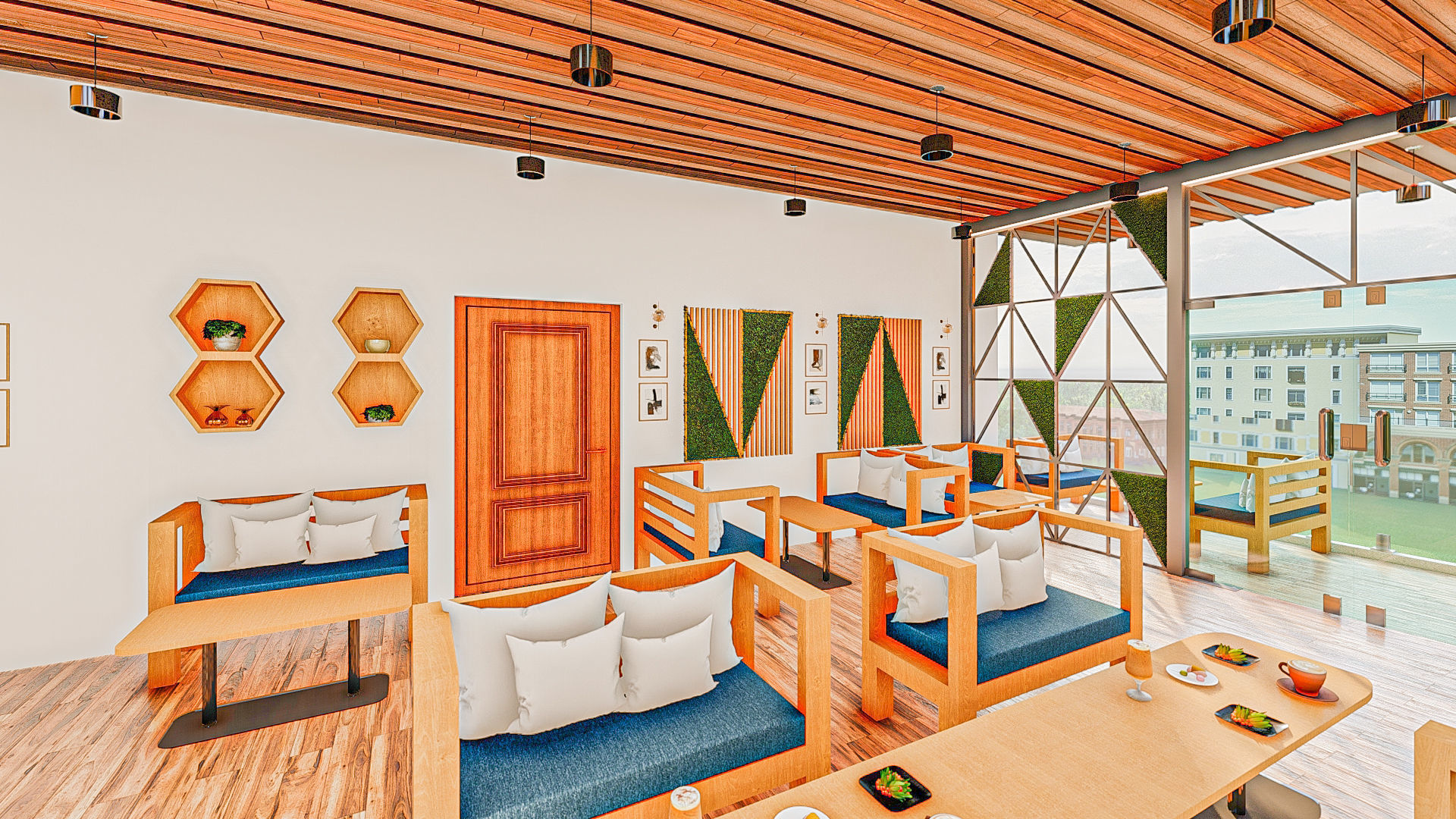 Cafe Interior Realistic Lumion Model Low-poly 3D model_4