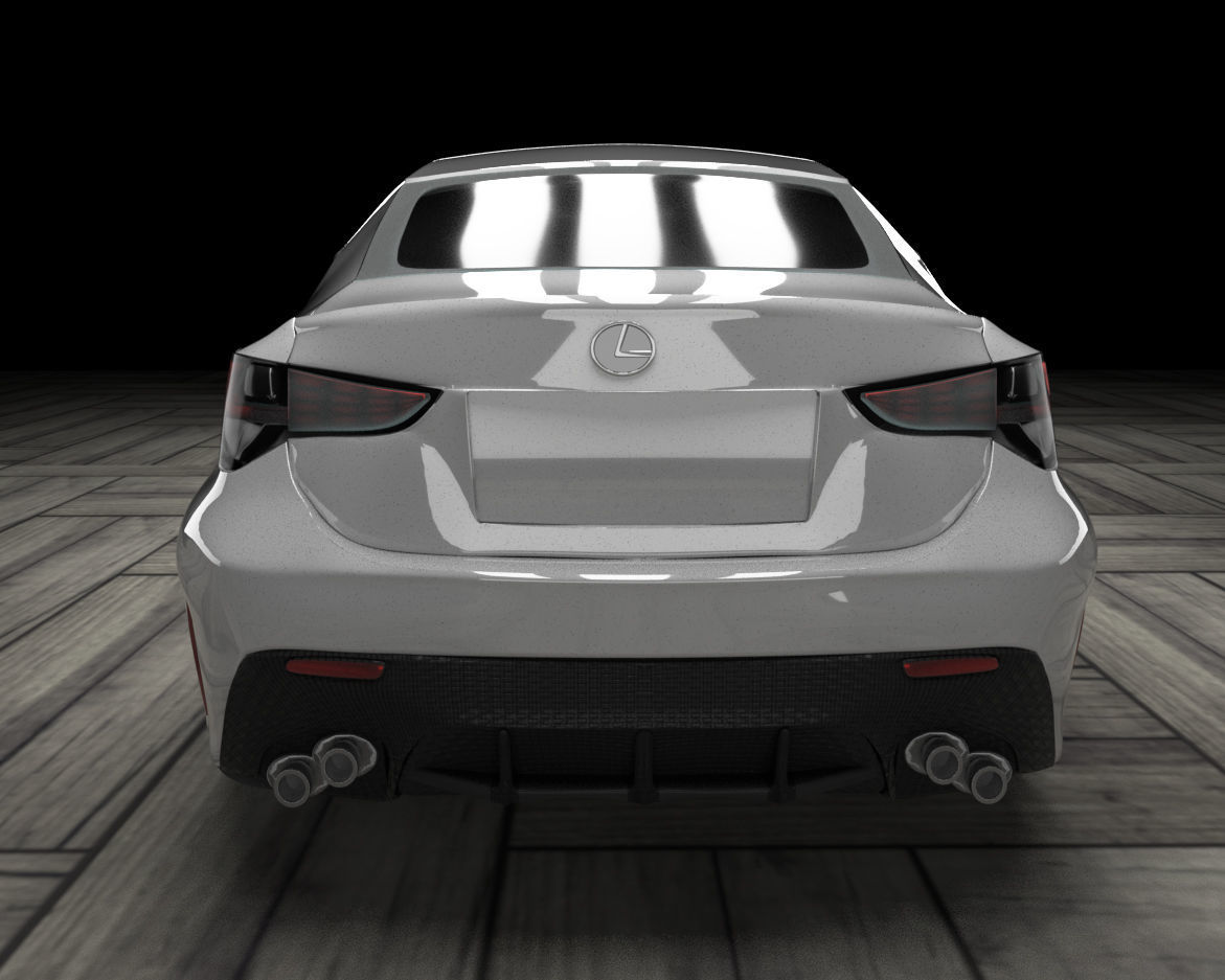 Lexus RCF 2019 3d model 3D model_2