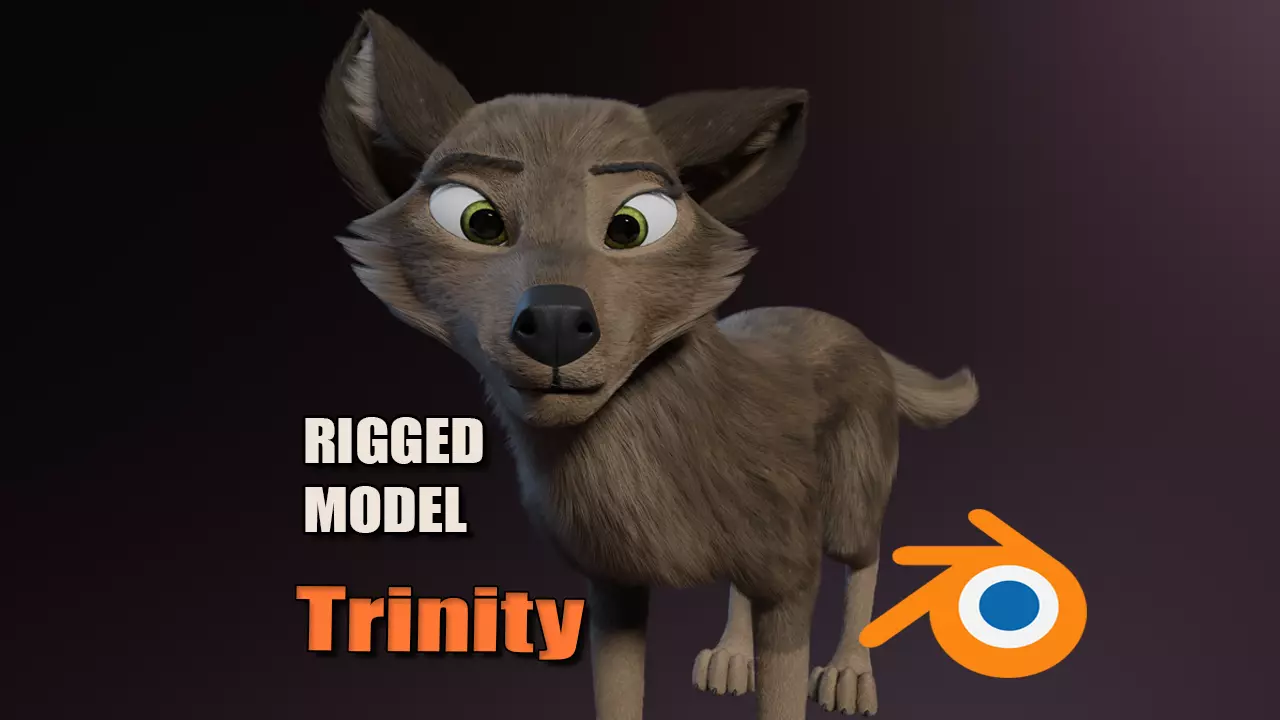 Trinity Wolf 3D model_0
