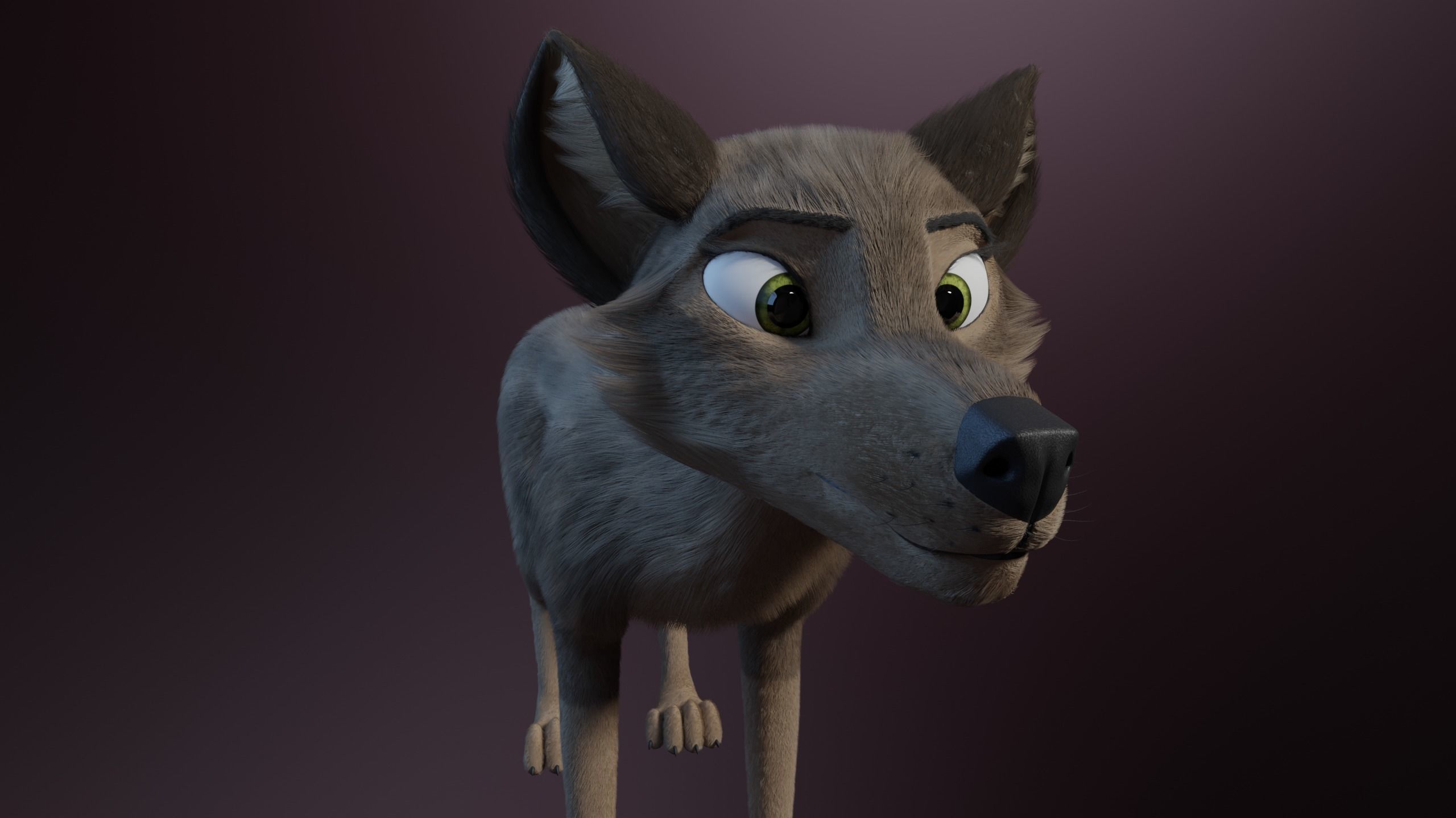 Trinity Wolf 3D model_2