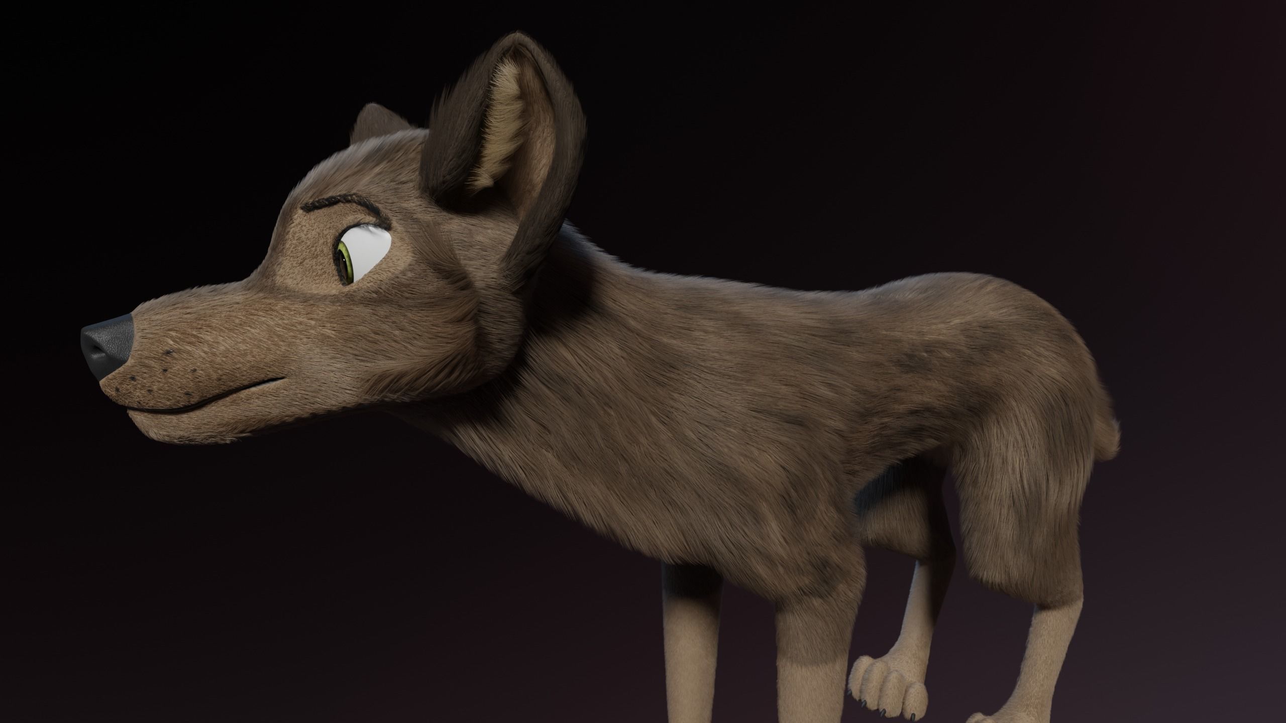 Trinity Wolf 3D model_5