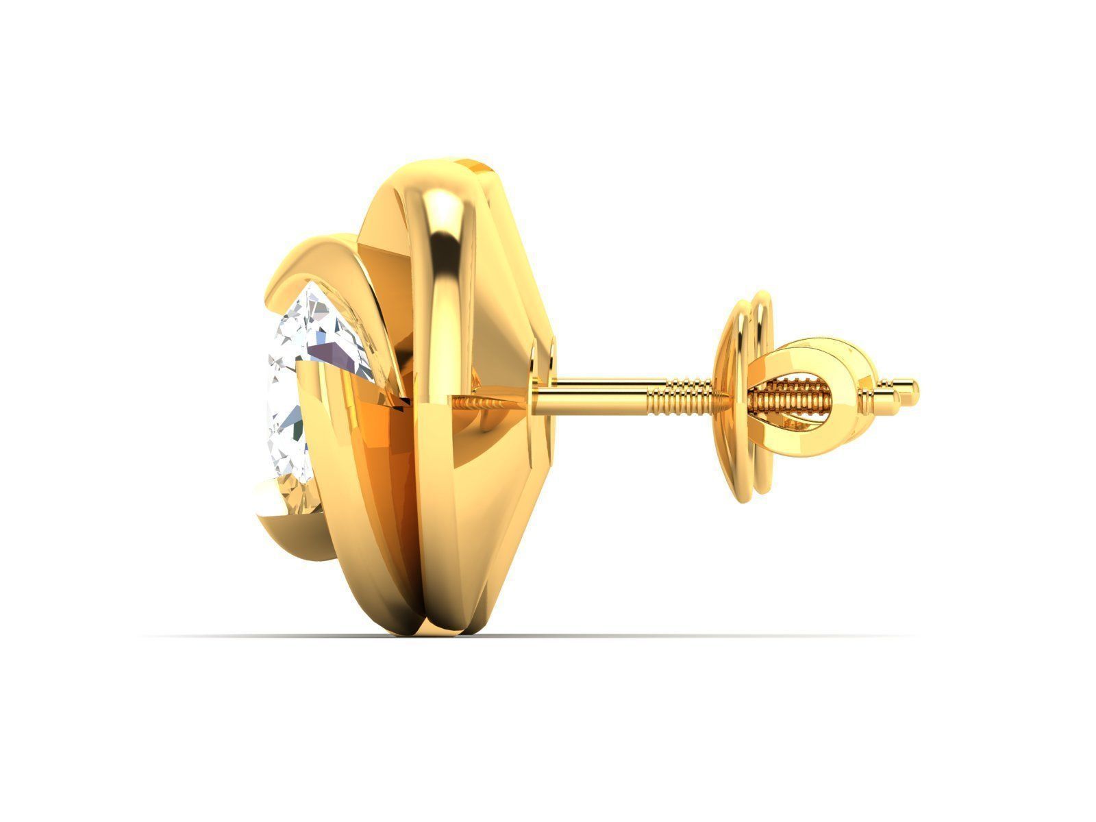 Women earrings 3D print model_4