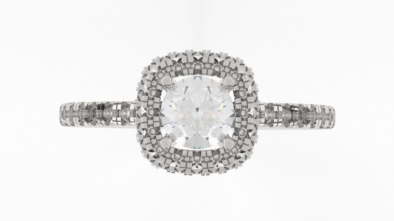 Double Halo Ring 3D print model_4